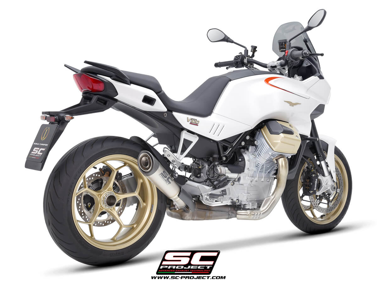 MOTO GUZZI V100 MANDELLO (2023) S1 titanium exhaust