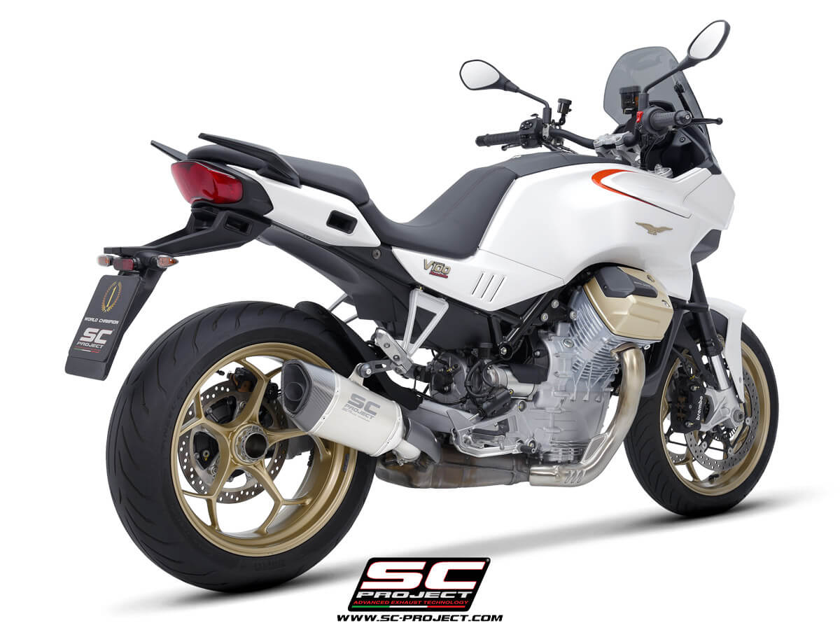 MOTO GUZZI V100 MANDELLO (2023) SC1-R titanium exhaust