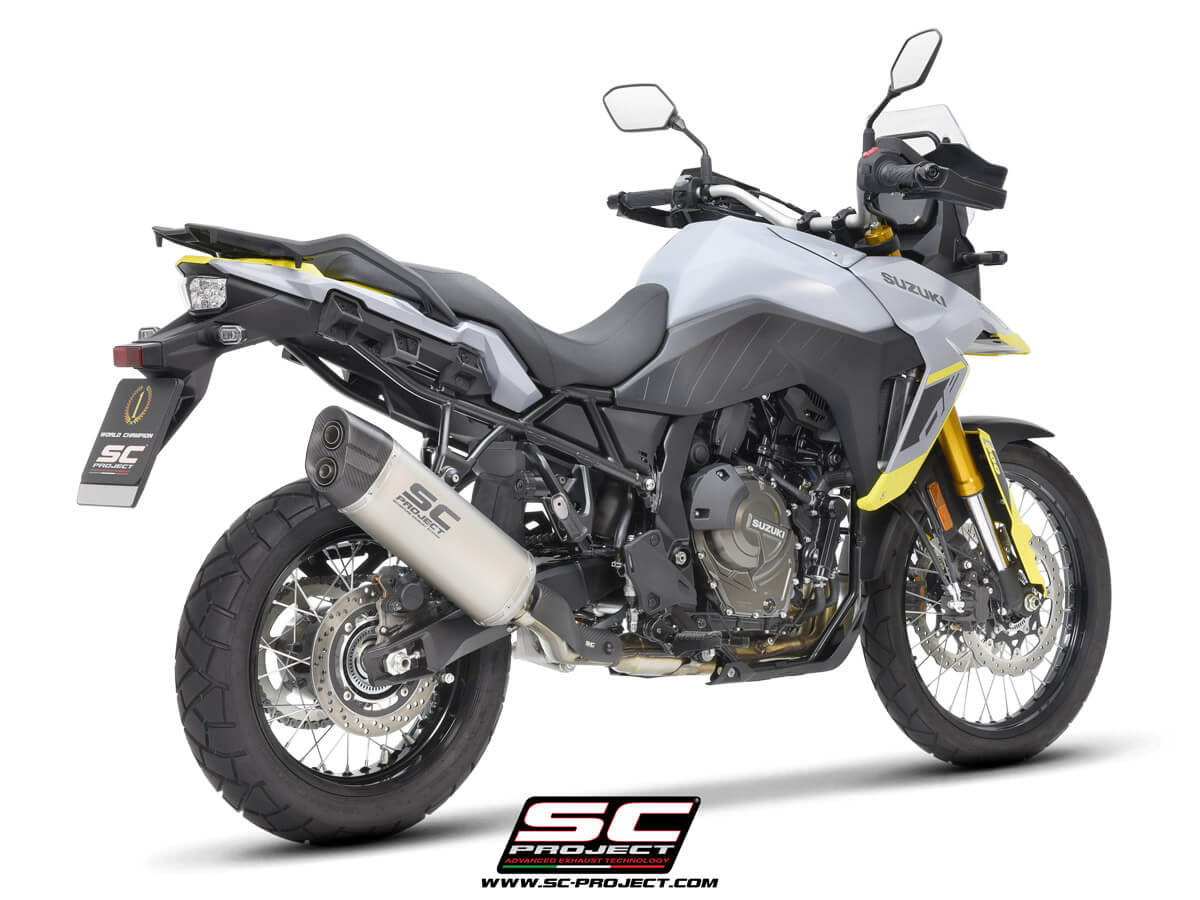 SUZUKI V-STROM 800DE / 800SE (2023 - 2024) Adventure titanium exhaust