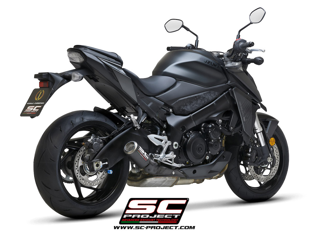 SUZUKI GSX-S 950 (2021 - 2022) CR-T Muffler, with titanium mesh on muffler exit