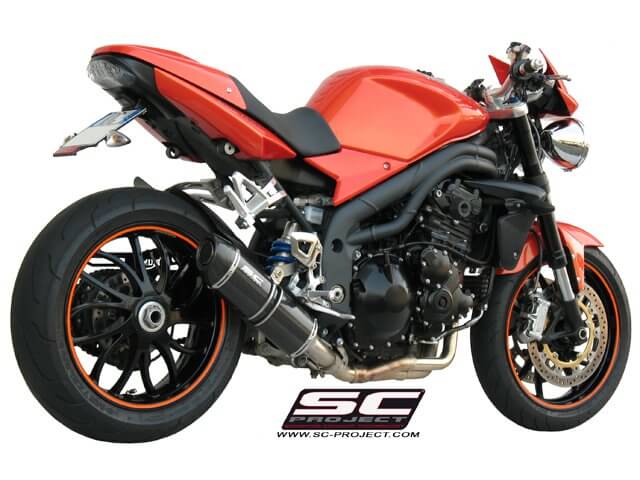 TRIUMPH SPEED TRIPLE 1050 (2005 - 2006) Oval Muffler, low position