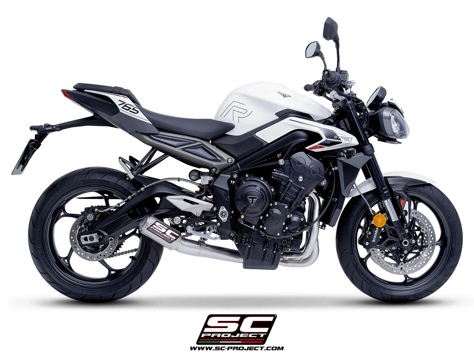 Triumph Street Triple 765 R - RS - (2023-2024) CR-T Titanium) Full System (3-1) Exhaust