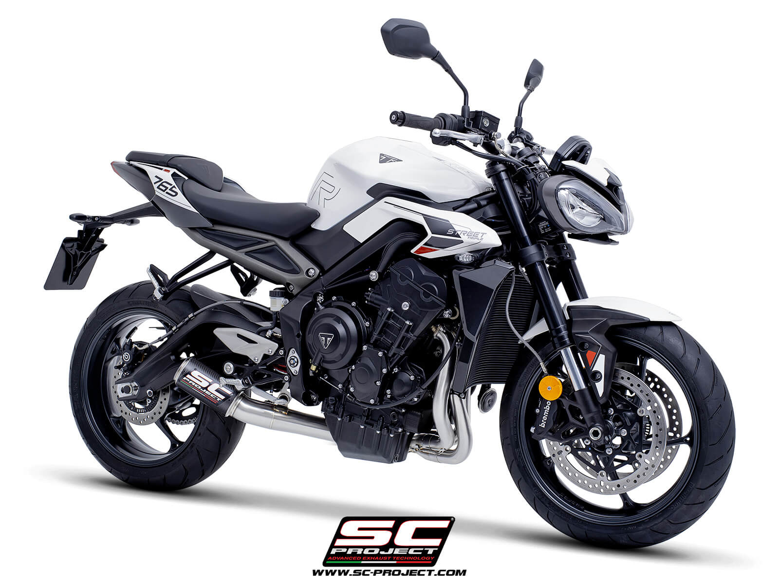 Triumph Street Triple 765 R - RS - (2023-2024) CR-T Carbon) Full System (3-1) Exhaust