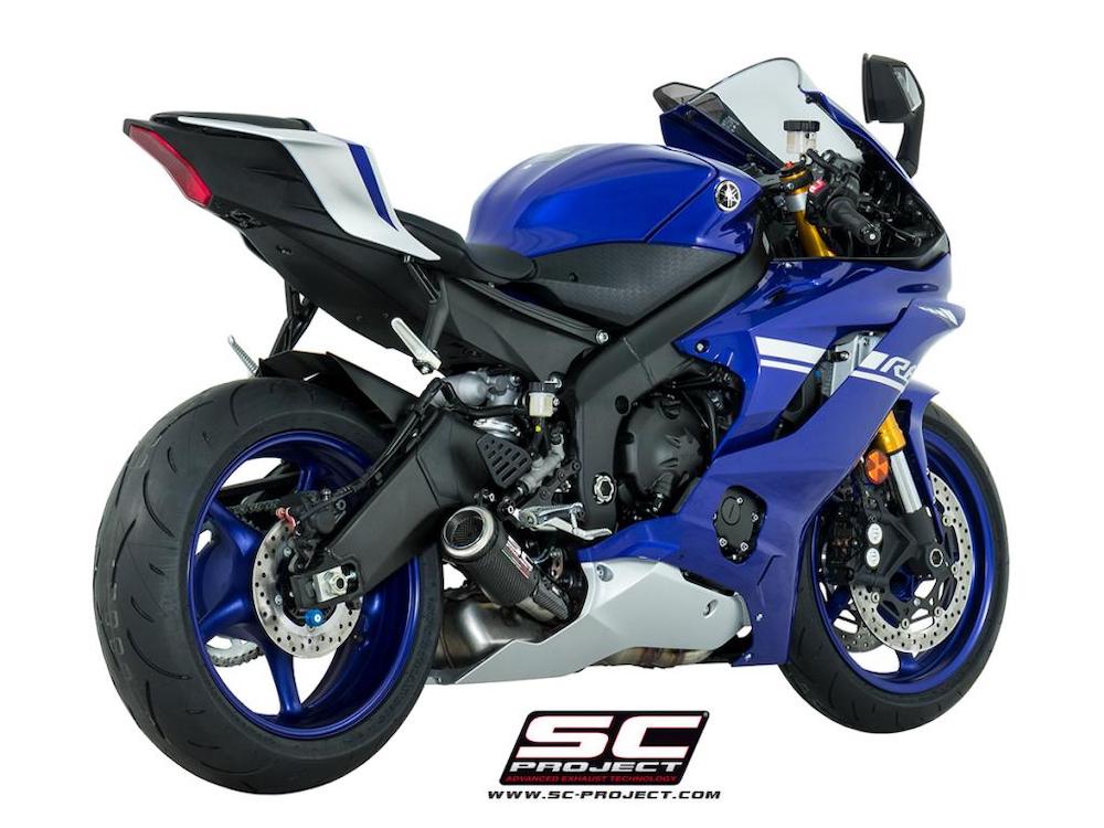 YAMAHA YZF R6 Race (2021 - 2022) CR-T Muffler, low position, Carbon fiber