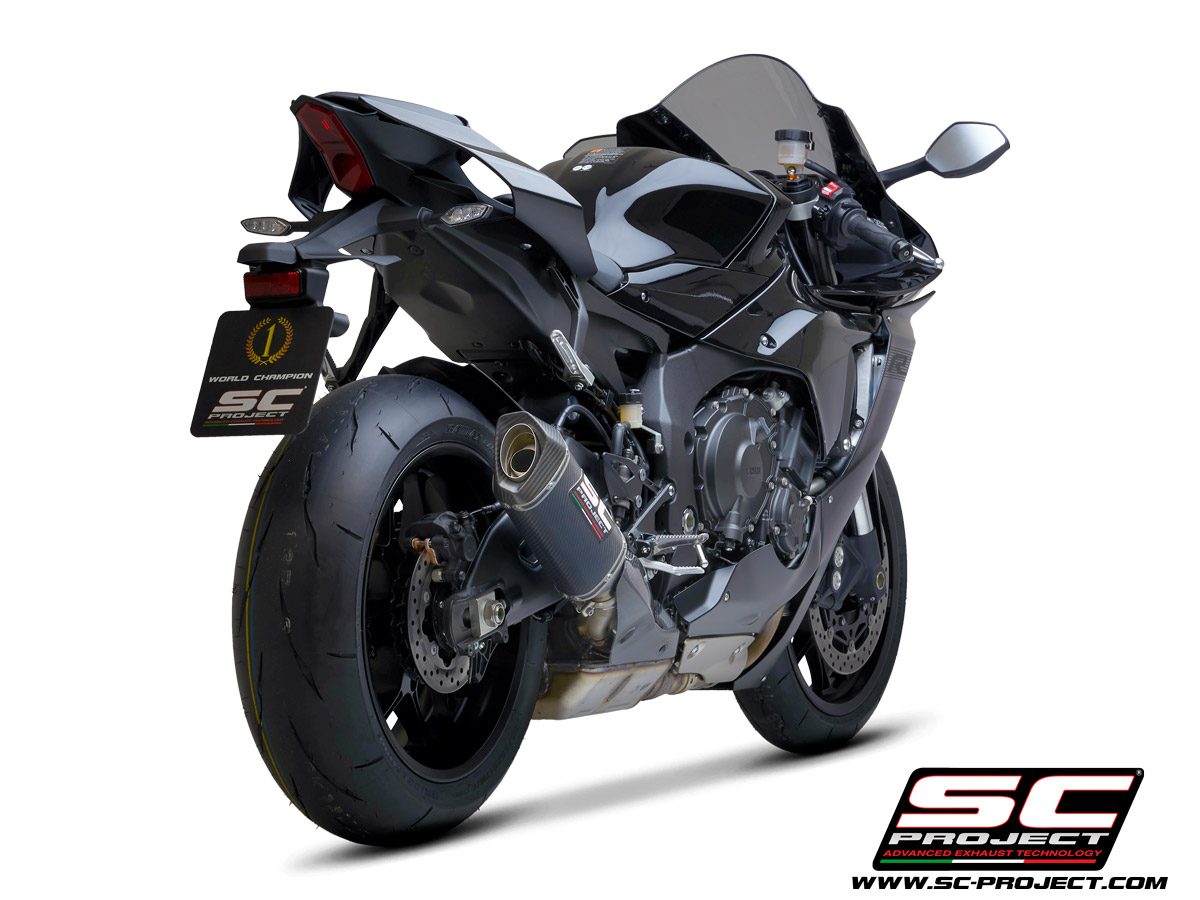 YAMAHA YZF R1 (2020) - R1M SC1-M Muffler with Carbon fiber end cap 5