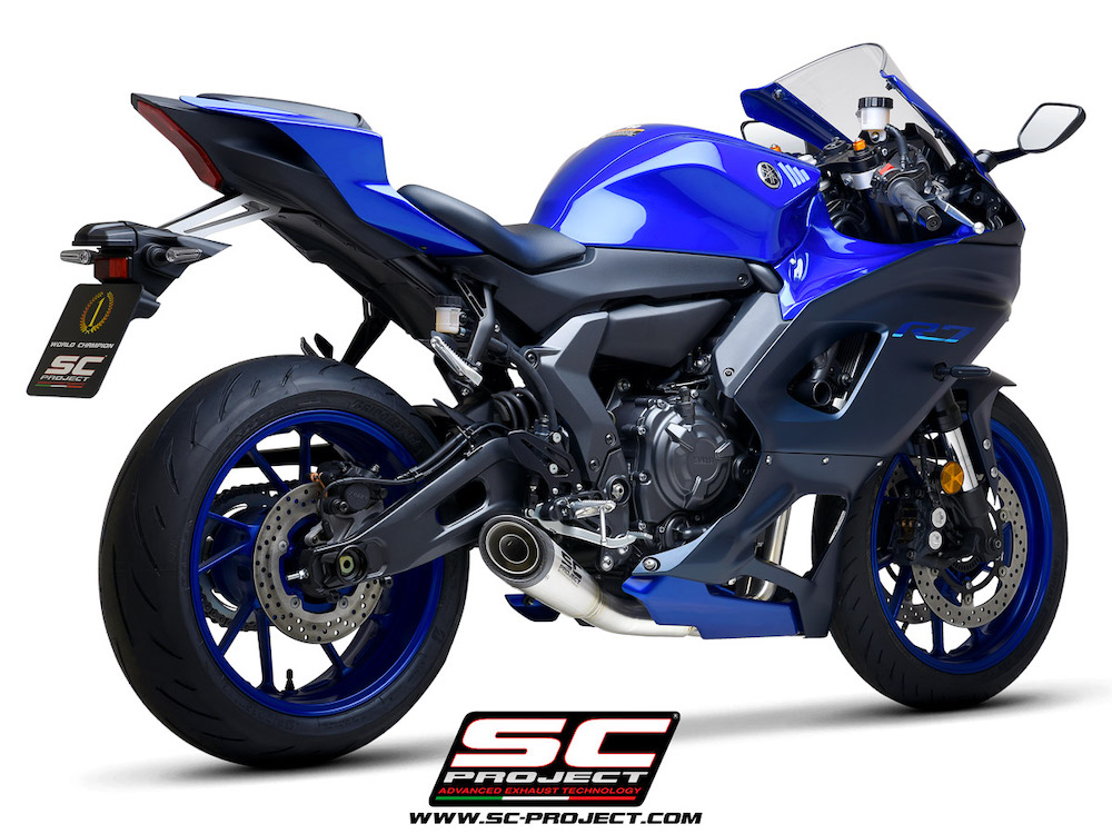 YAMAHA YZF R7 (2021 - 2022) Full 2-1 exhaust system with S1 muffler, Stainless Steel Aisi 304 - Racing